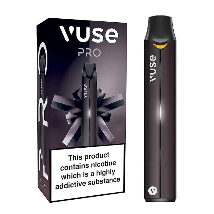 Vuse Pro Vape Kit Black – sleek, easy-to-use vape device offering consistent flavor and smooth performance