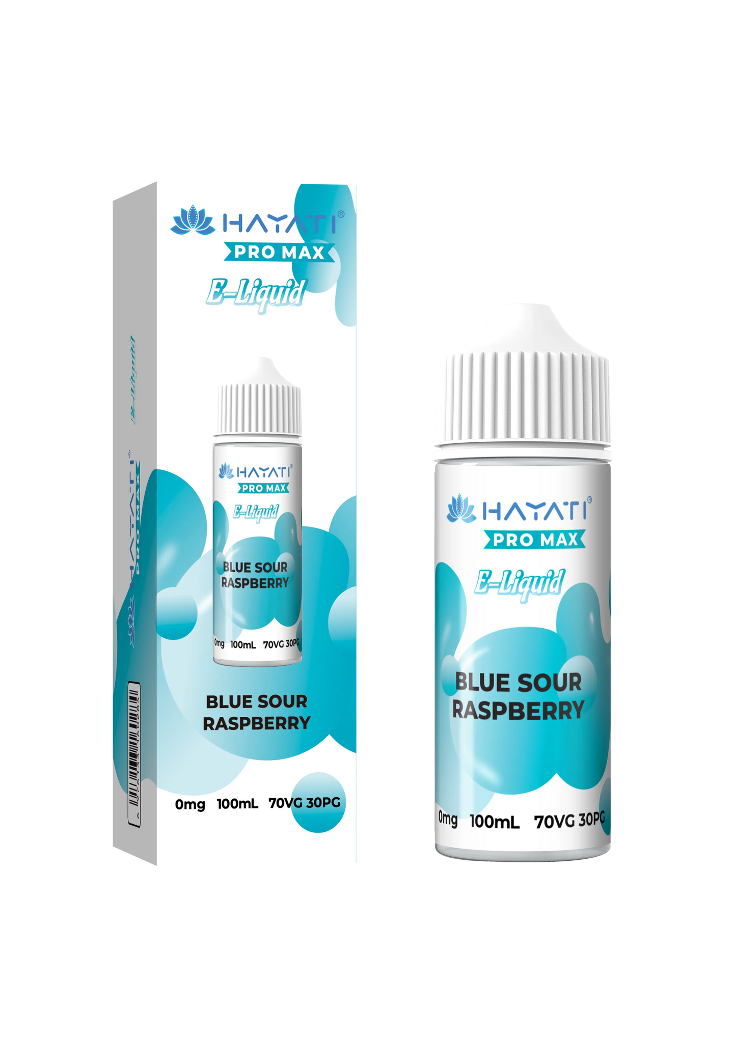 BLUE SOUR RASPBERRY HAYATI PRO MAX E-LIQUID 100ML NO NICOTINE