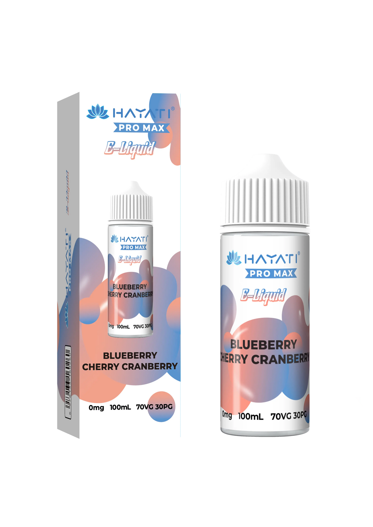 BLUEBERRY CHERRY CRANBERRY HAYATI PRO MAX E-LIQUID 100ML NO NICOTINE
