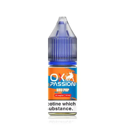 10x Bru Pop OXVA Ox Passion Nic Salt 10ML E-Liquid