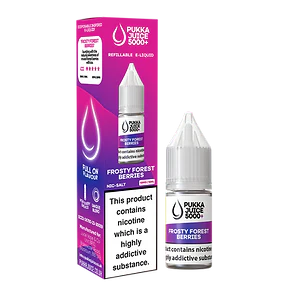 Frosty Forest Berries Pukka Juice 5000+ Nic Salt E-Liquid - 10ml, 10mg/20mg, Pack of 10