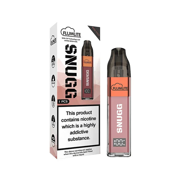Flumlite Snugg Refillable Vape Kit in Rose Gold - Refurbished