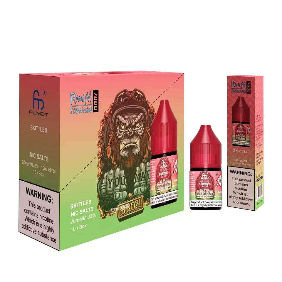 Skittles R&M Nic Salt E Liquid 10ml - 10mg/20mg