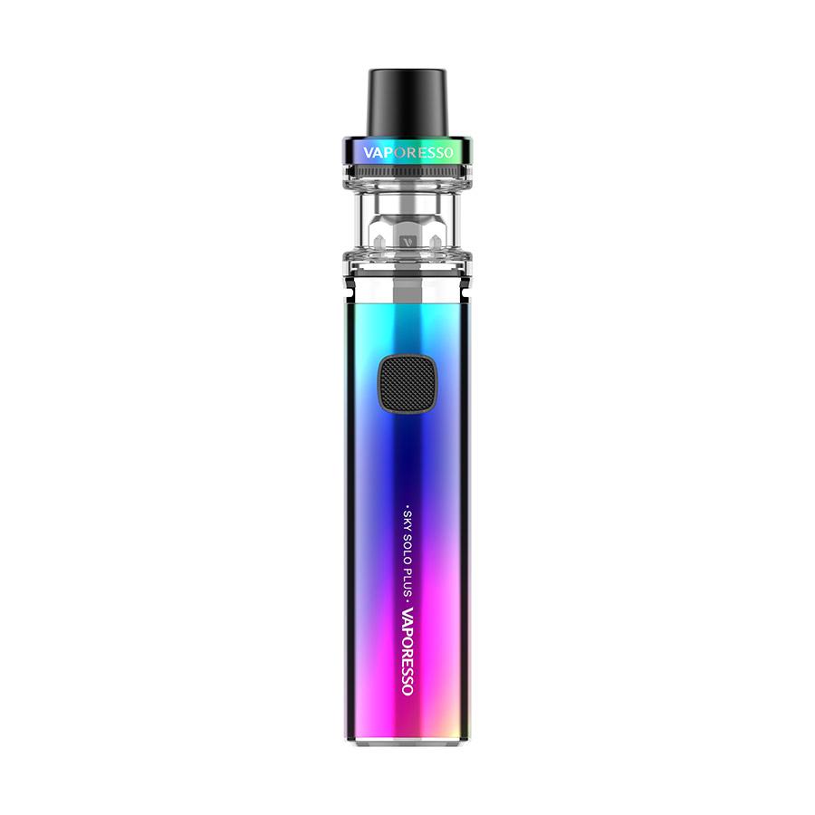 Genuine Vaporesso Sky Solo Plus vape pen starter kit in Rainbow with 3000mAh battery, designed for easy and powerful vaping.