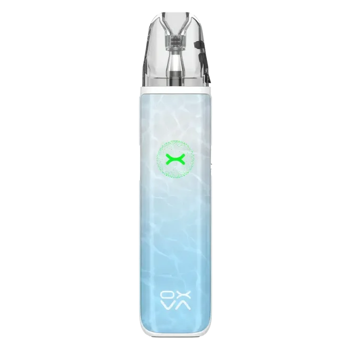 OXVA Xlim Go 2 Pod Kit in Blue Ripple – compact pod system with 1000mAh built-in battery, 2ml refillable pods, and adjustable airflow for MTL and RDL vaping.