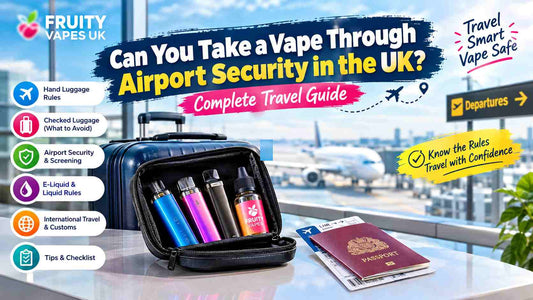 Can You Take a Vape Through Airport Security in the UK