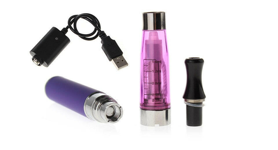 Quick Start Kit with EGO CE4 e-cigarette and 650mAh battery, ideal for beginner vapers.