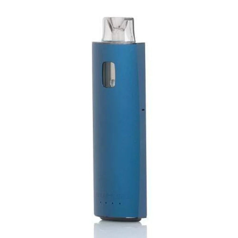 Innokin Endura M18 Pod Vape Kit in Blue – compact pod system with 700mAh battery, 2ml refillable pod, and 1.6Ω M18 coils for smooth MTL vaping.