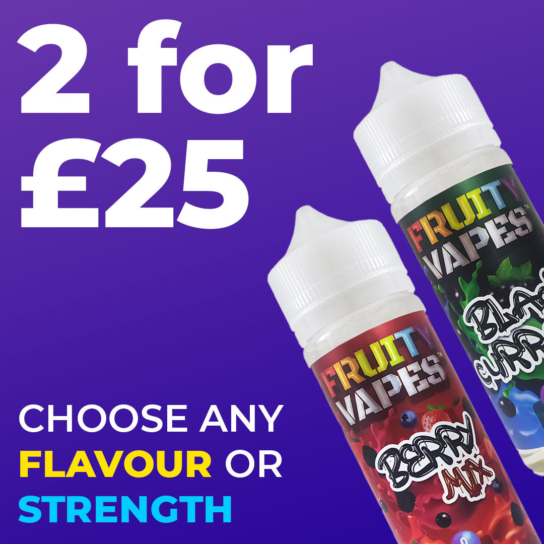 Multi-Buy Fruity Vapes e-Liquid 100ML 70VG 30PG Any 2 for £25