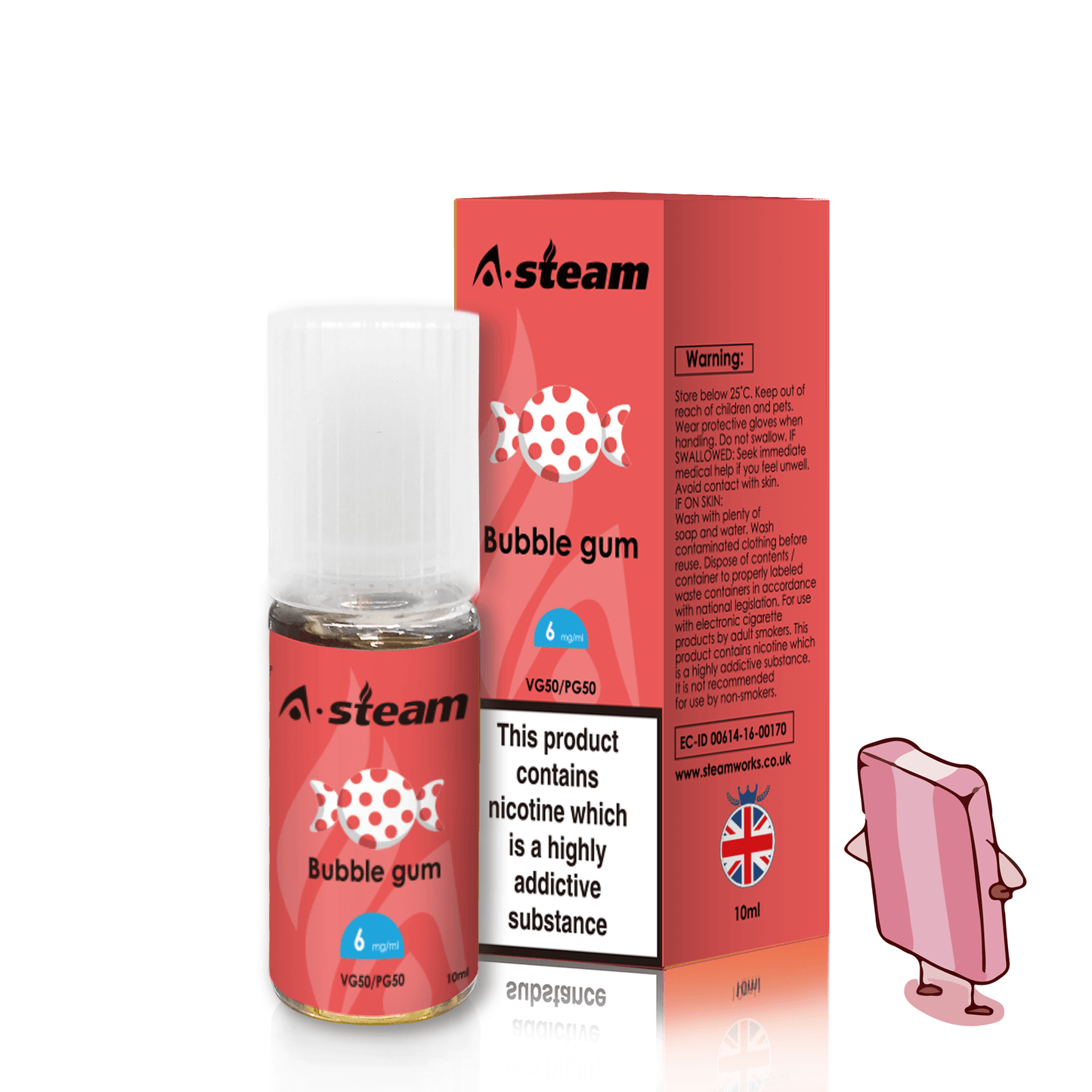 A-Steam E Liquid 10ml Vape Juice - Pack of 20 Bottles