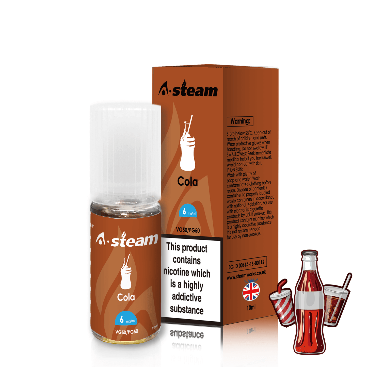 A-Steam E Liquid 10ml Vape Juice - Pack of 20 Bottles