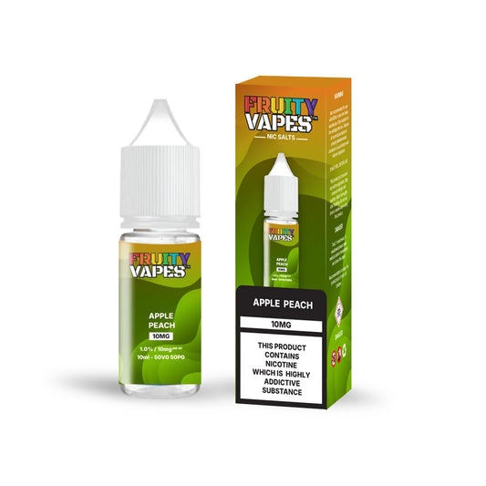 Apple Peach Fruity Vapes Nic Salt 10ml Vape Juice