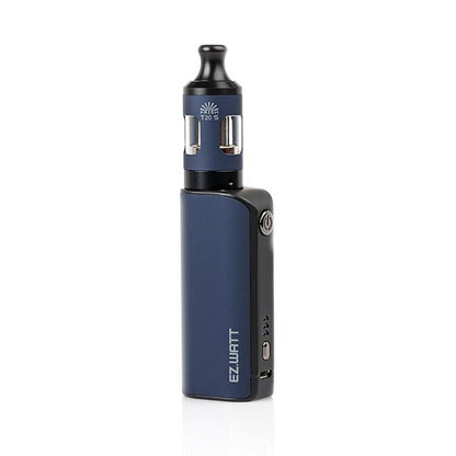 Innokin EZ Watt 35W Mod Starter Kit in Blue – a compact and stylish device offering adjustable wattage, long-lasting battery, and smooth flavor delivery for both MTL and DTL vaping.