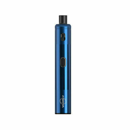 Uwell Whirl S vape kit in Blue, featuring 1450mAh battery, 2ml refillable tank, or pack of 4 replacement coils.