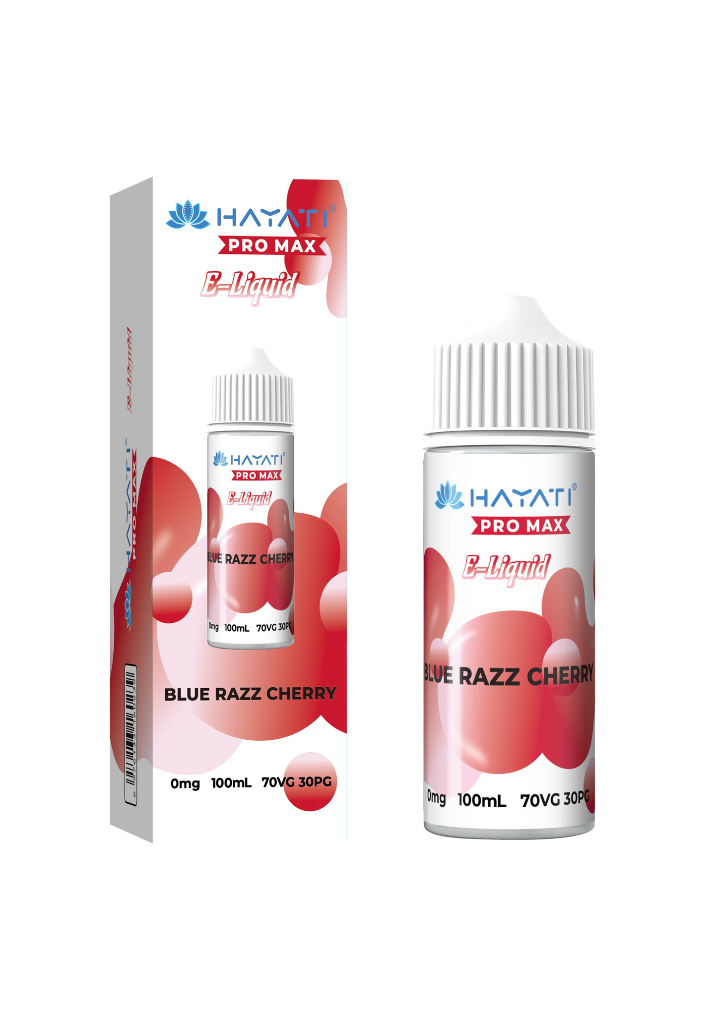 BLUE RAZZ CHERRY HAYATI PRO MAX E-LIQUID 100ML NO NICOTINE