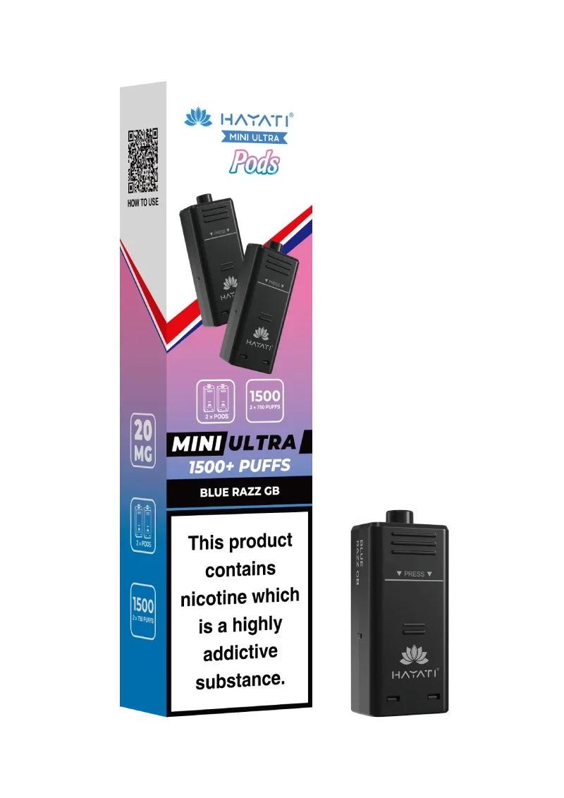 Hayati Mini Ultra 1500 Prefilled Pods - Pack of 5
