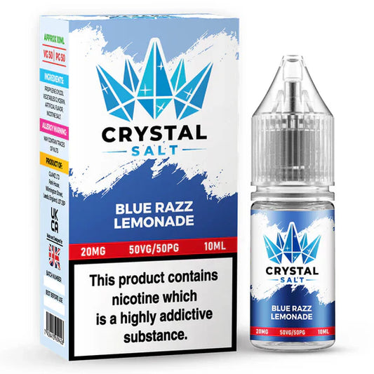 Blue Razz Lemonade Crystal Salt Nic Salt E Liquid - 10ml | 10/20mg | 50/50 VG/PG