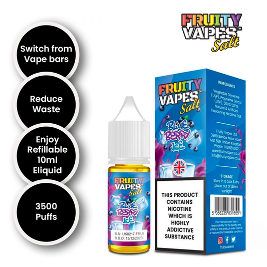 Blue Berry ICE 10 ML 10mg, 20mg – by Fruity Vapes Salt