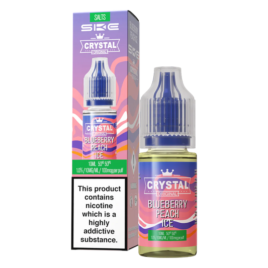 Blueberry Peach Ice SKE Crystal Nic Salt E Liquid 10ml - 10mg/20mg