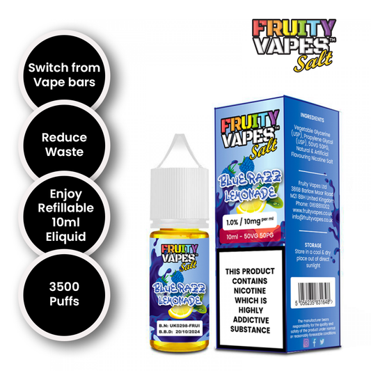 Blue Razz Lemonade 10 ml 10mg/20mg – by Fruity Vapes Salt