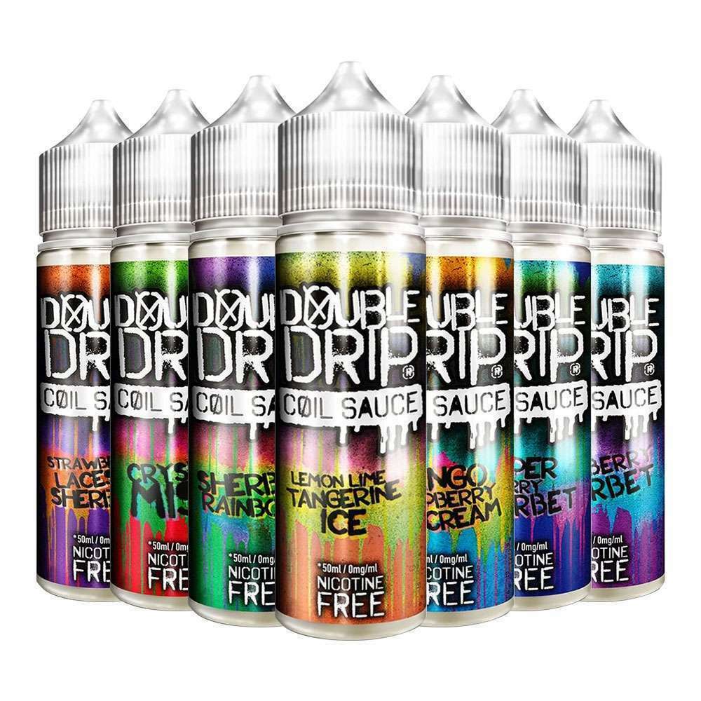 Double Drip Super Berry Sherbet tCoil Sauce 50ml e-liquid with 80VG/20PG ratio, offering a zesty lemon candy flavor.