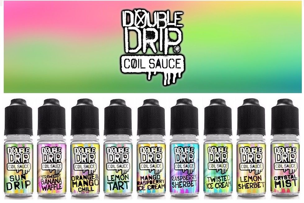 Double Drip Coil Sauce Sub Ohm Vape Juice 3mg, 6mg 10ml 70/30 VG/PG | Pack of 10x 10ml