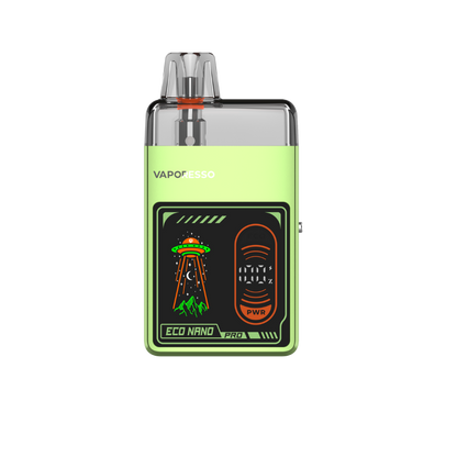 Vaporesso Eco Nano Pro Pod Kit in Emerald Green – compact and eco-friendly vape device with a sleek matte finish, refillable pod system, and reliable performance.