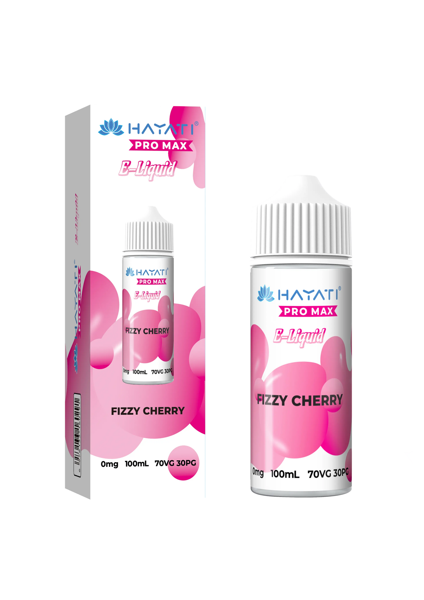 FIZZY CHERRY HAYATI PRO MAX E-LIQUID 100ML NO NICOTINE