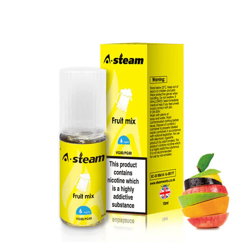 Fruit Mix A-Steam 10ml Premium Vape Juice - Pack of 10 Bottles
