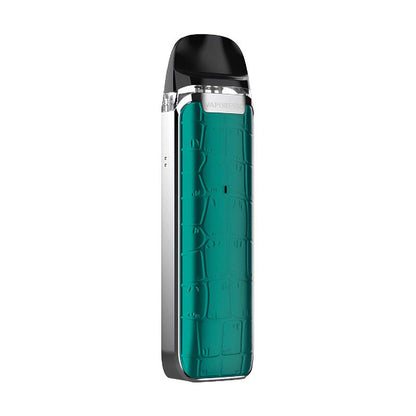 Vaporesso Luxe Q Pod Kit in Green – sleek and pocket-friendly vape device featuring a built-in 1000mAh battery, draw-activated firing, and SSS leak-resistant pods for a smooth and mess-free vaping experience.