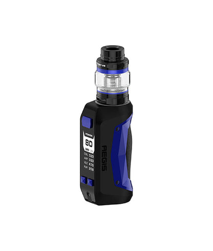 GeekVape Aegis Mini 80W box mod kit in Black-Blue with 2200mAh battery and 2ml tank capacity, available in five colors for durable and versatile vaping.