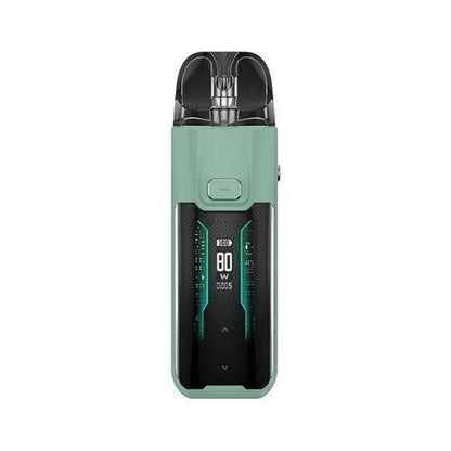 Vaporesso Luxe XR Max Pod Kit in Green – high-performance pod system with a 2800mAh built-in battery, COREX heating tech, and adjustable wattage for powerful DTL and MTL vaping.