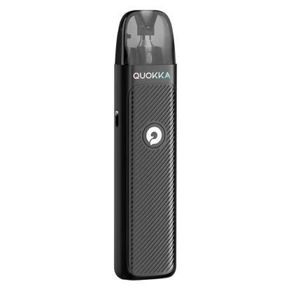 Hayati Quokka Lite Pod Kit in Shadow Black – lightweight pod vape kit with 1000mAh built-in battery, 2ml refillable pods, and USB-C charging for reliable MTL vaping