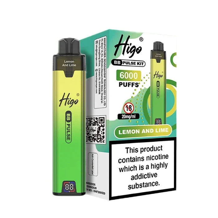 Higo BB Pulse 6000 Puffs Prefilled Pod Kit