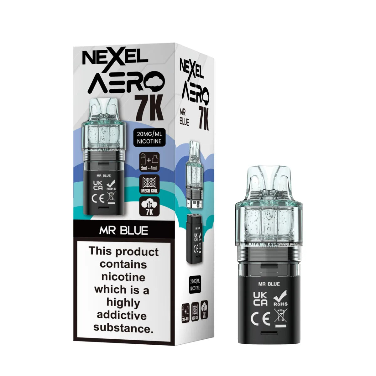 Nexel Aero 7000 Refill Pods | Replacement Prefilled Pods