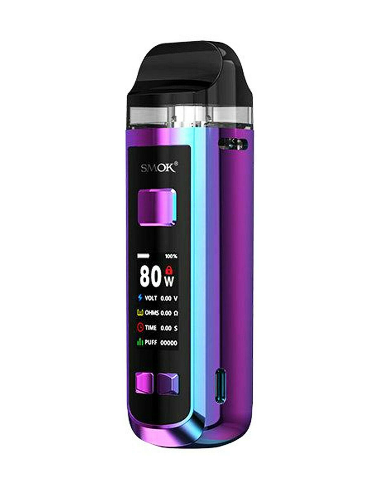 SMOK RPM 2 Mod Pod Vape Kit in Purple – versatile pod mod vape device with high power and long-lasting performance.