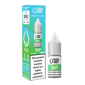 Polar Mint Pukka Juice 5000+ Nic Salt E-Liquid - 10ml, 10mg/20mg, Pack of 10