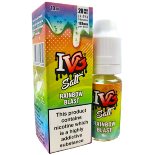 IVG Nic Salt E-Liquid Blue Raspberry – 10ml bottles, pack of 10, 50/50 VG/PG blend available in 10mg or 20mg nicotine strength.
