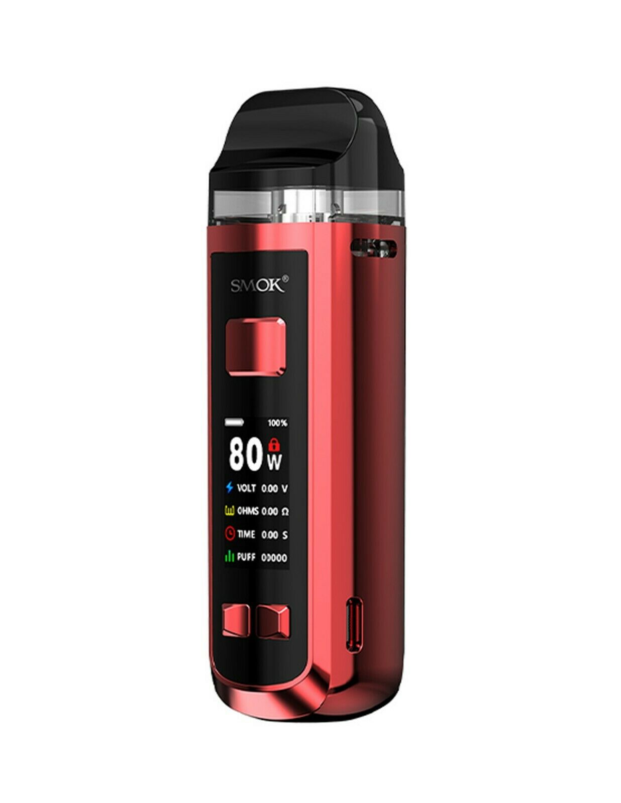 SMOK RPM 2 Mod Pod Vape Kit in Red – versatile pod mod vape device with high power and long-lasting performance.