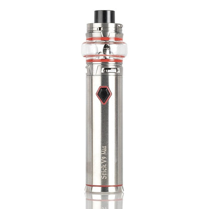 SMOK Stick V9 vape kit EU version in Stainless Steel with 3000mAh battery, delivering powerful performance and extended vaping time.