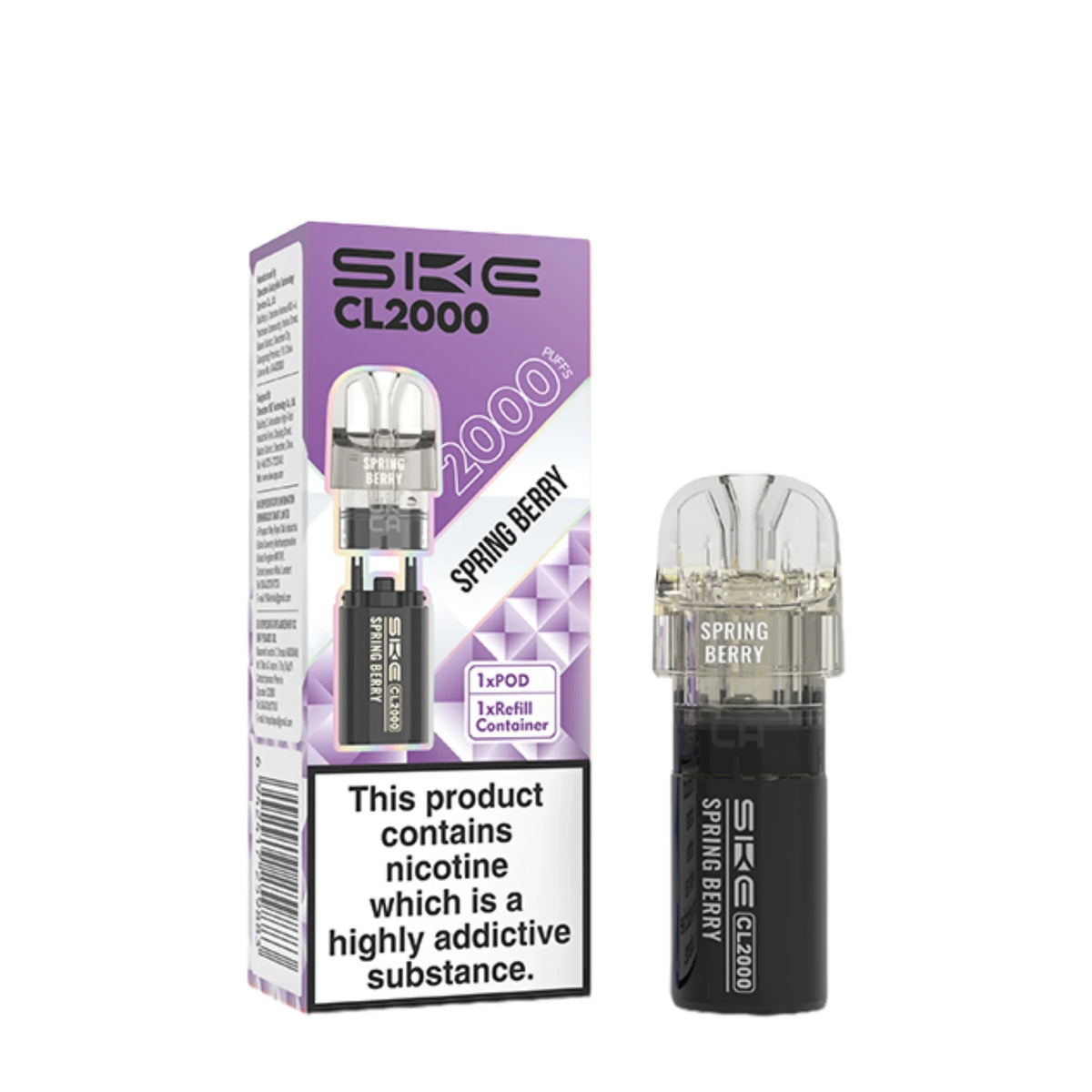 SKE Crystal CL2000 Prefilled Pods