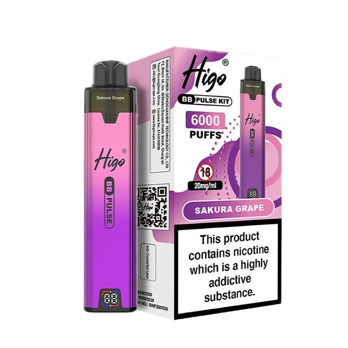 Higo BB Pulse 6000 Puffs Prefilled Pod Kit