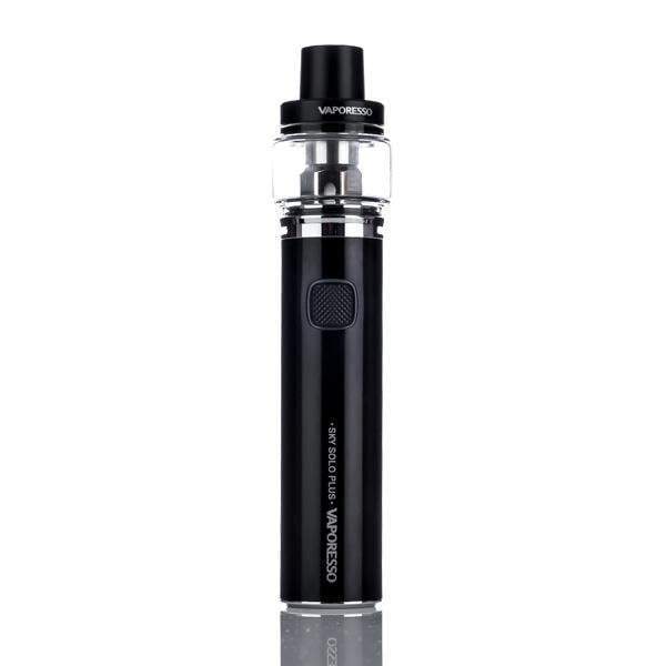 Genuine Vaporesso Sky Solo Plus vape pen starter kit in Black with 3000mAh battery, designed for easy and powerful vaping.