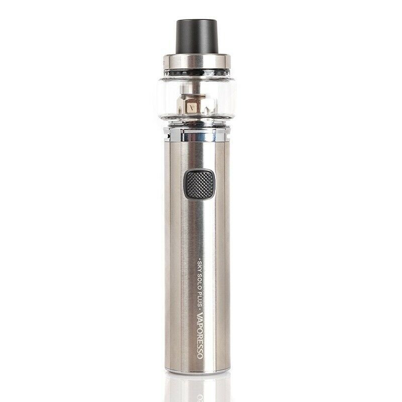 Genuine Vaporesso Sky Solo Plus vape pen starter kit in Silver with 3000mAh battery, designed for easy and powerful vaping.