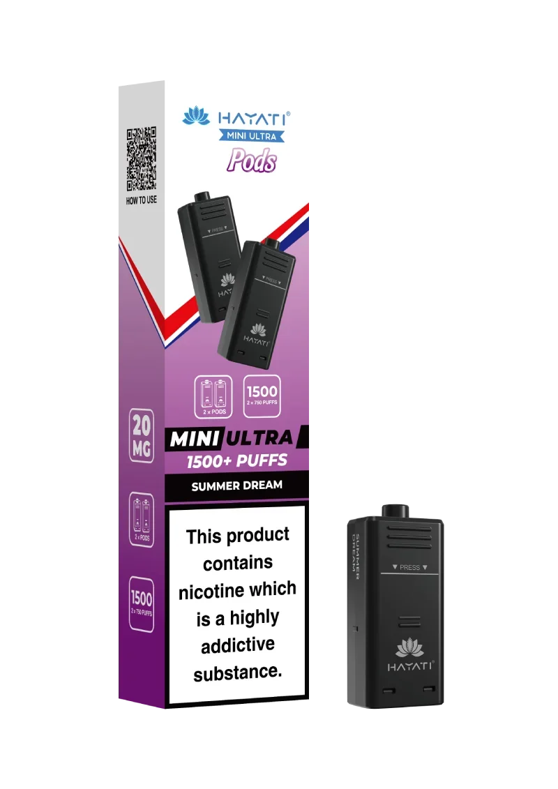 Hayati Mini Ultra 1500 Prefilled Pods - Pack of 5