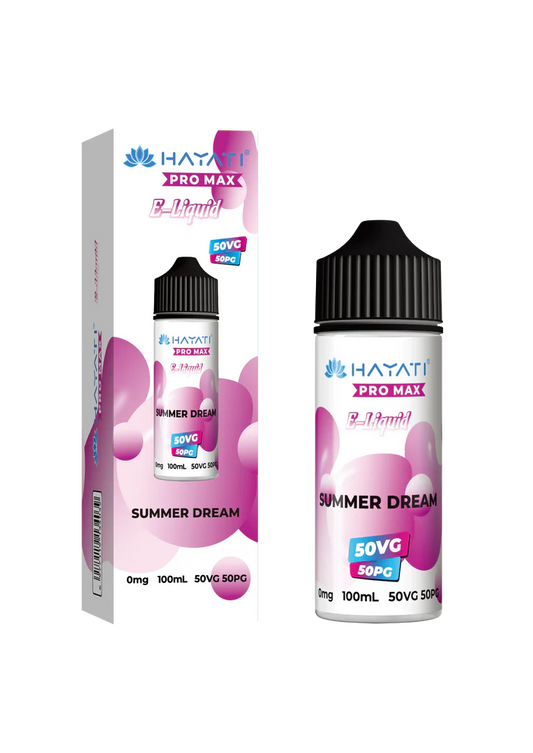SUMMER DREAM HAYATI PRO MAX E-LIQUID 100ML NO NICOTINE