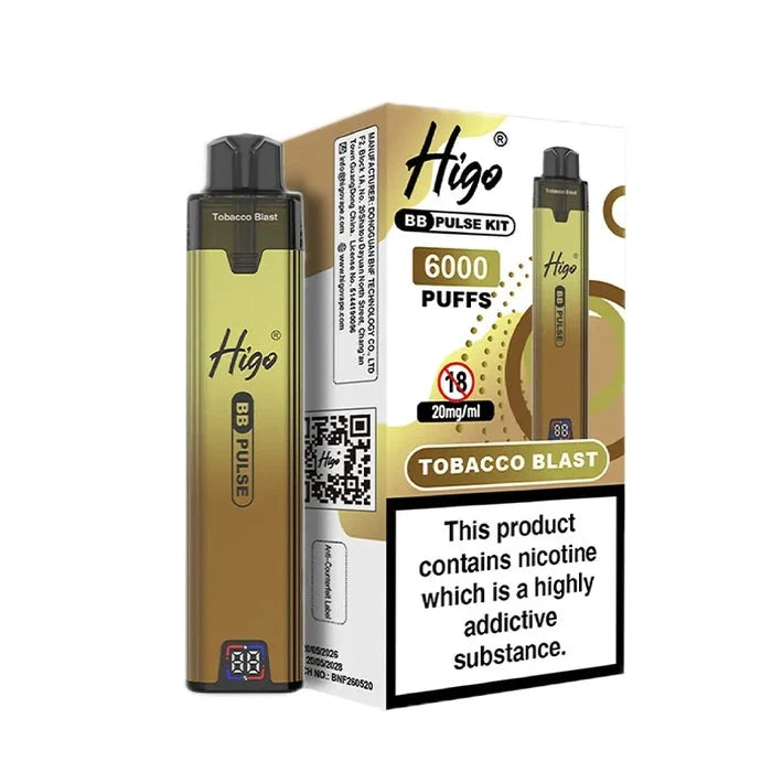 Higo BB Pulse 6000 Puffs Prefilled Pod Kit