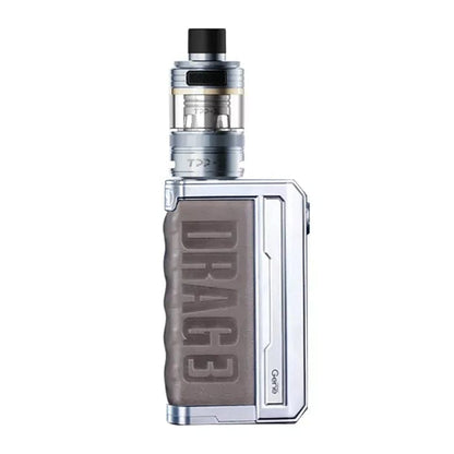 VooPoo Drag 3 TPP-X Pod Kit in Silver Treasure Lime – powerful dual-battery vape device with a bold design, TPP-X pod compatibility, and advanced performance features.