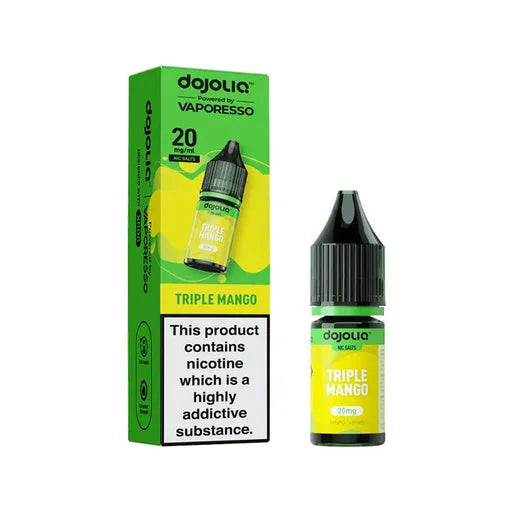 Vaporesso DOJO LIQ Strawberry Raspberry Cherry Ice 10ml nic salts box of 10 bottles with smooth flavour and MTL pod vaping performance