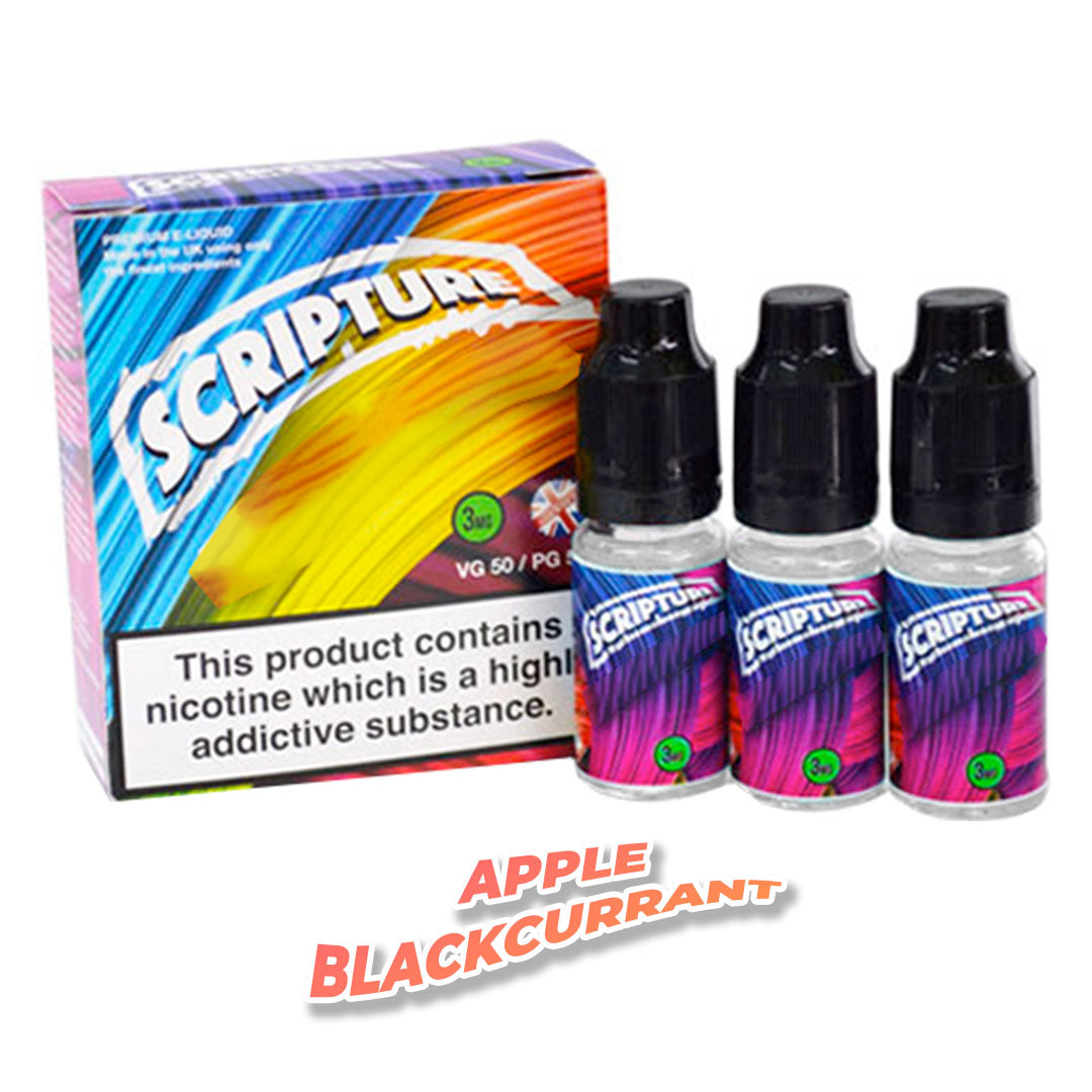 Apple Blackcurrant Scripture E-Liquid 30ml(3 x 10ml) 50VG-50PG